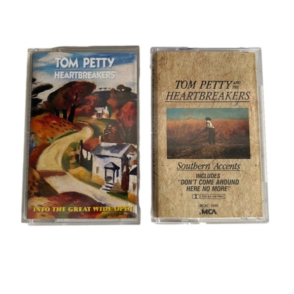 MCA Records Other - Vintage Tom Petty Cassette Tapes Into The Great Wide Open & Southern Accents